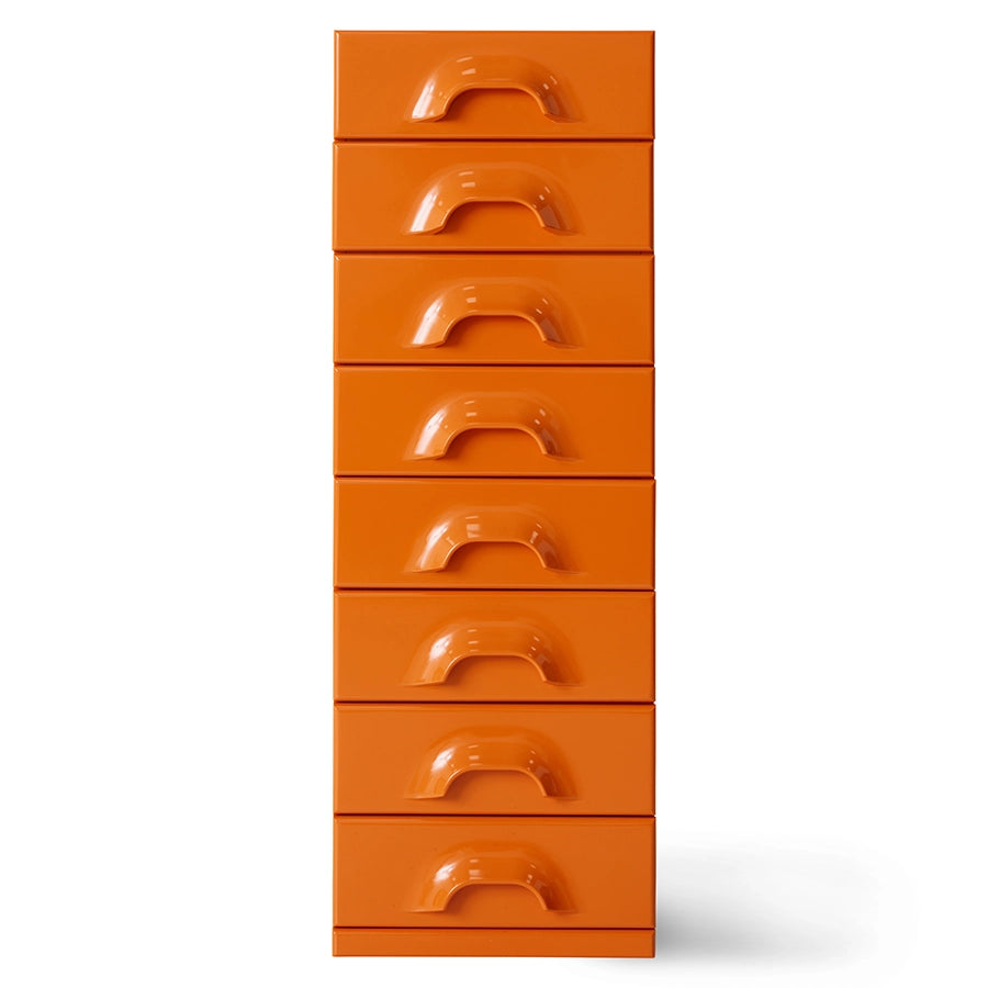 Comoda orange cu 8 sertare Tangerine HKliving