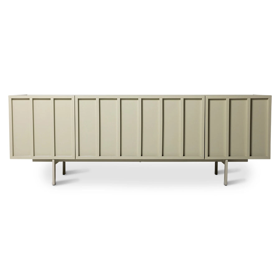 Comoda verde deschis din MDF si metal Lowboard