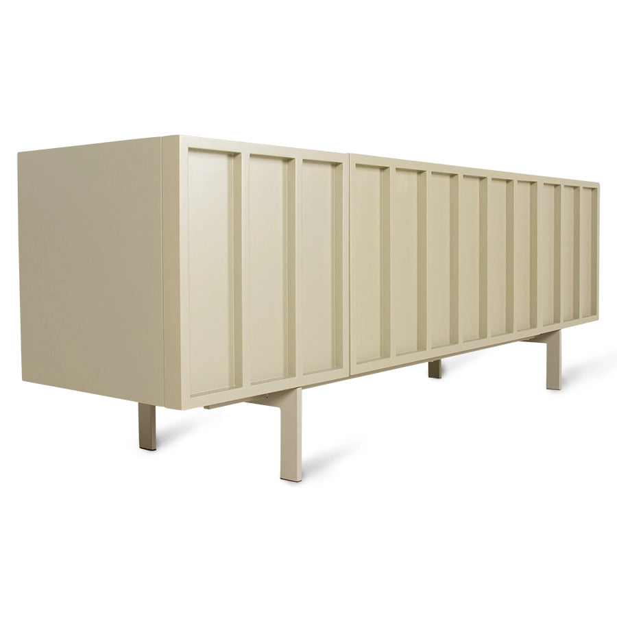 Comoda verde deschis din MDF si metal Lowboard