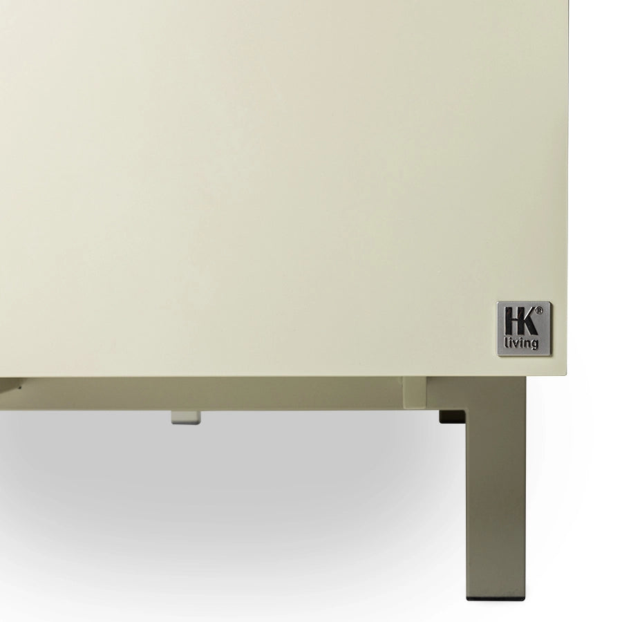 Comoda verde deschis din MDF si metal Lowboard