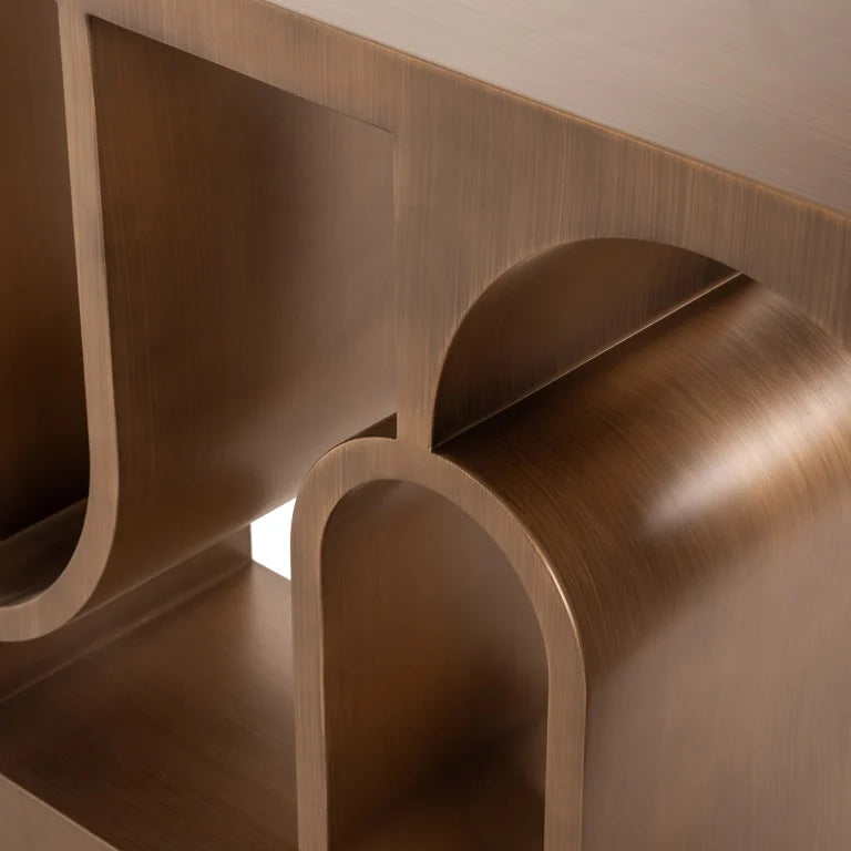 Consola gold cupru din fier 150 cm Lugano