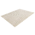 Covor crem bej din poliester 170x240 cm Wave