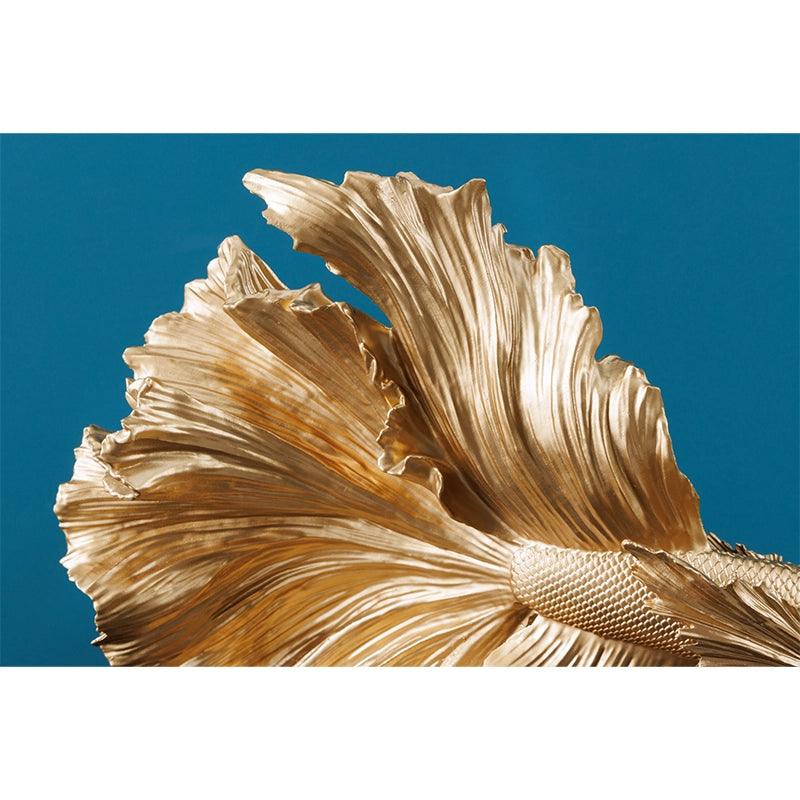 Decoratiune gold din polirasina Fish 35 Invicta Interior