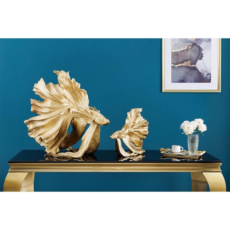 Decoratiune gold din polirasina Fish 65 Invicta Interior - Poetic Store