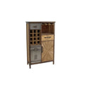 Dulap bar maro din lemn 120 cm Atelier
