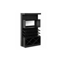 Dulap bar negru din lemn 160 cm Scorpion