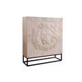 Dulap crem din lemn de mango 121 cm Lion