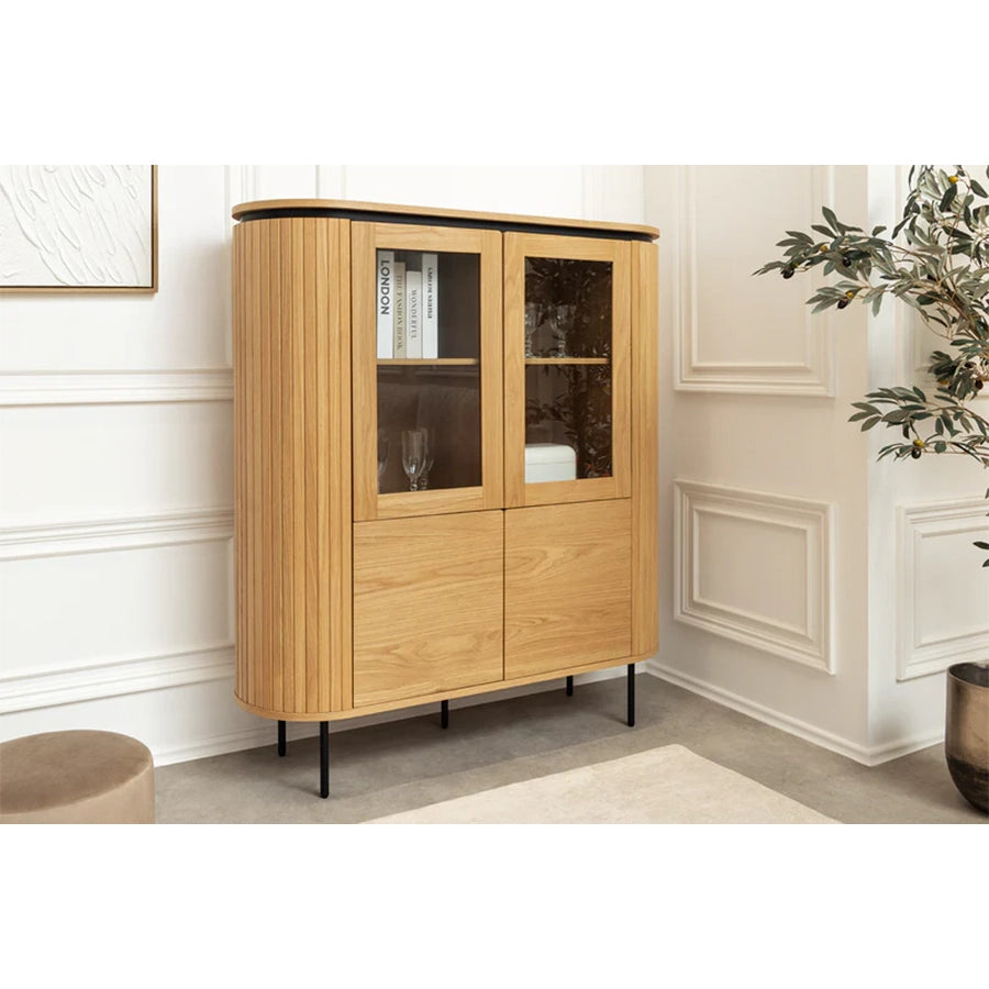 Dulap maro din lemn 140 cm Atelier