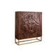 Dulap maro din lemn de mango 121 cm Lion