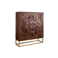Dulap maro din lemn de mango 121 cm Lion