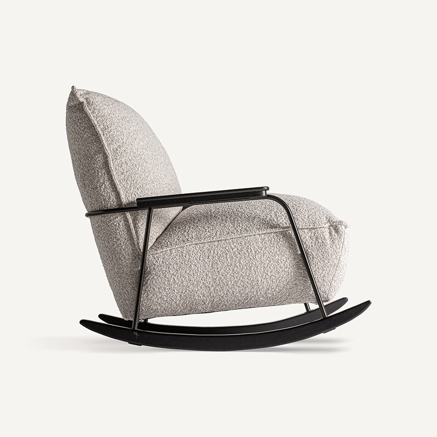 Fotoliu bej din poliester Swing Vical