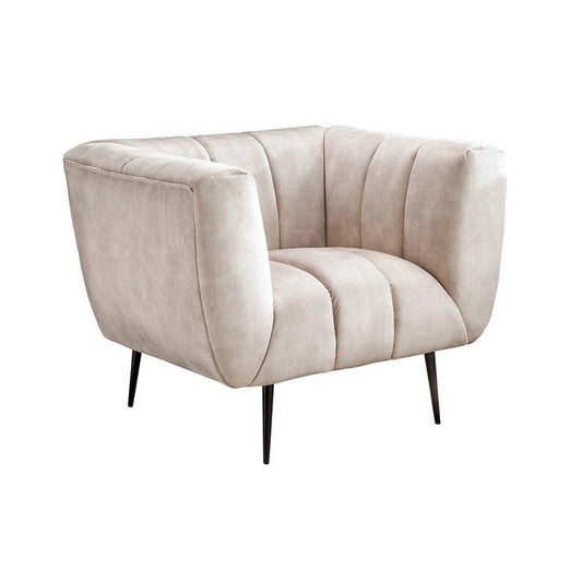 Fotoliu crem din poliester Noblesse Invicta Interior - Poetic Store