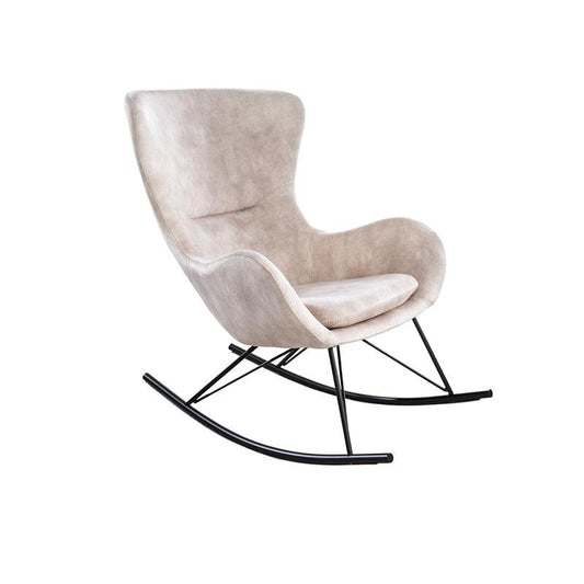 Fotoliu grej din catifea Swing Invicta Interior - Poetic Store