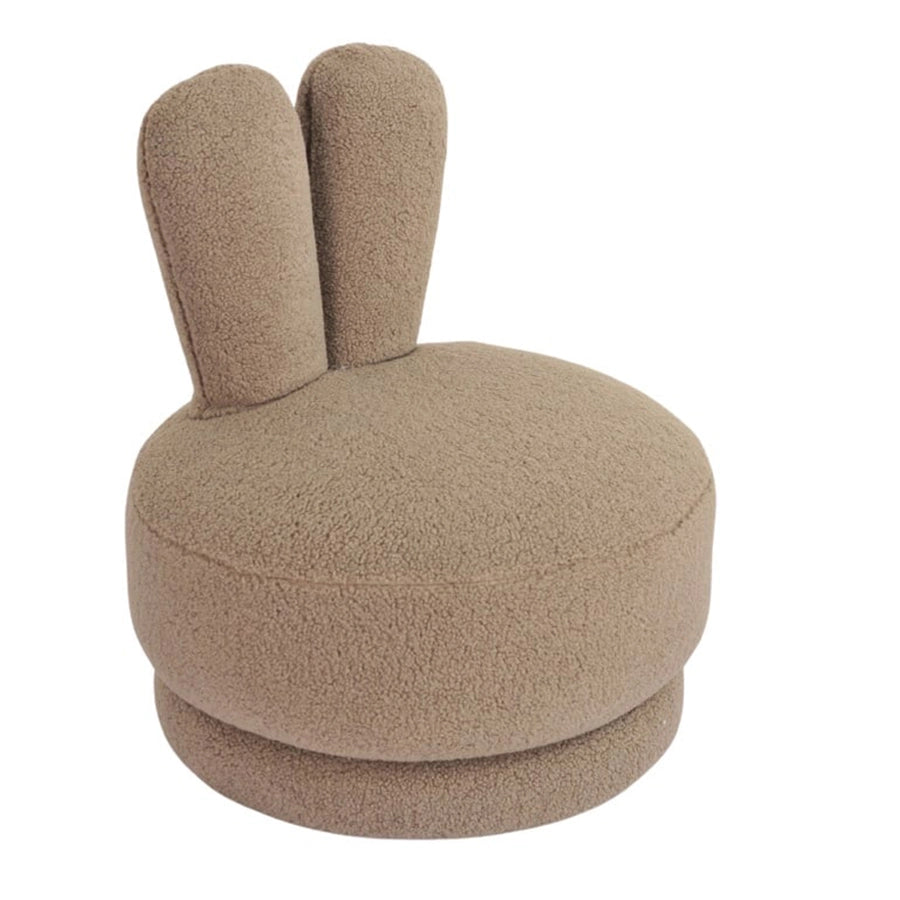 Fotoliu grej din poliester pentru copii boucle Bunny