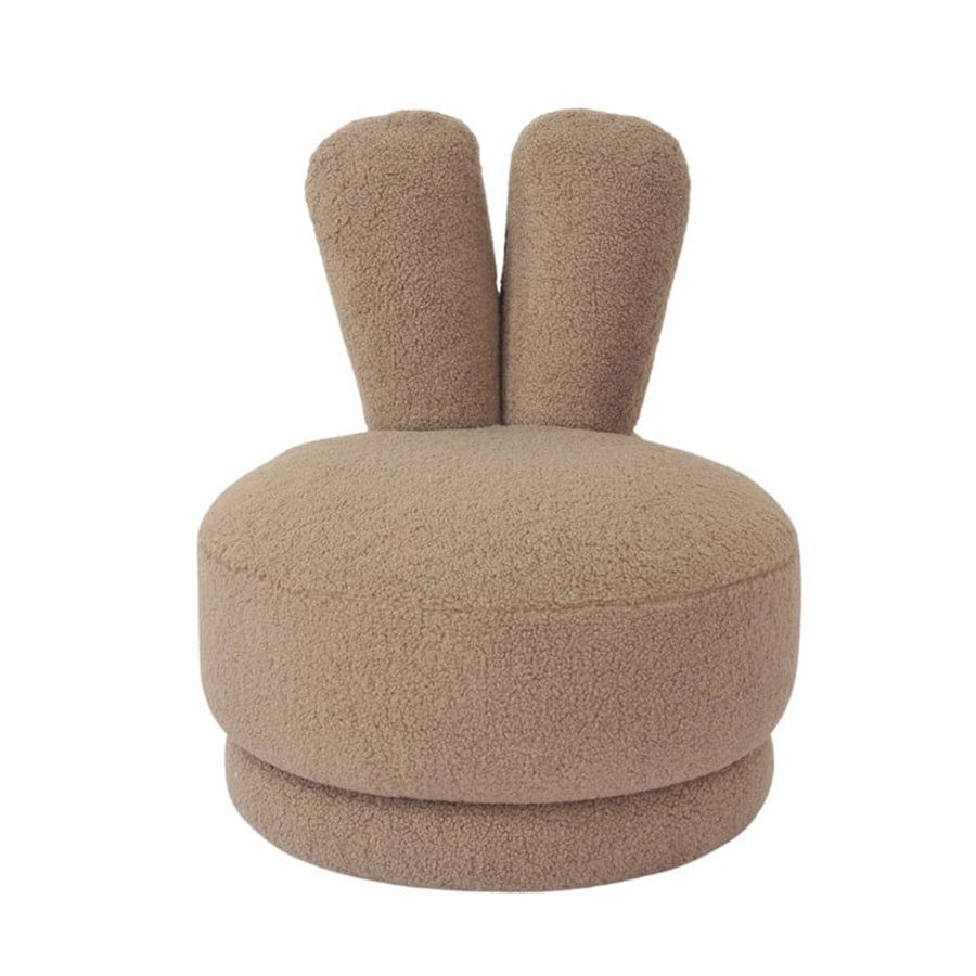 Fotoliu grej din poliester pentru copii boucle Bunny