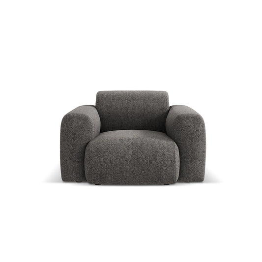 Fotoliu gri din chenille Nolio