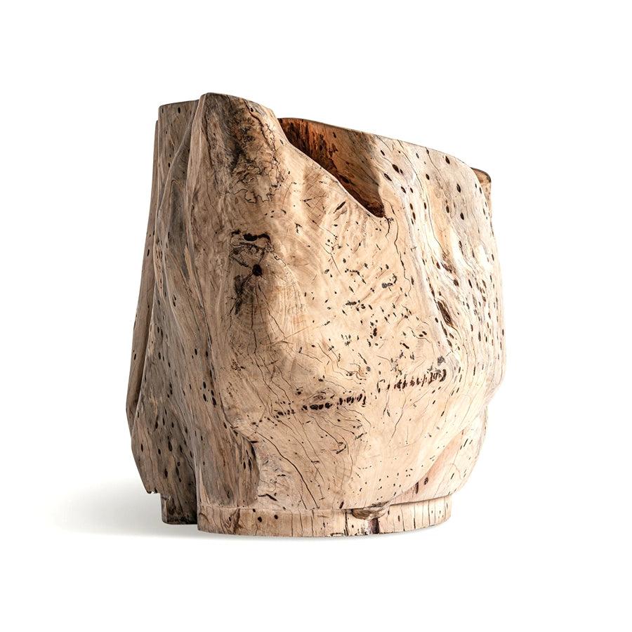Fotoliu maro din lemn Dharm Vical - Poetic Store