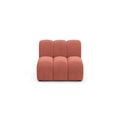 Fotoliu modular din catifea roz coral Lupine