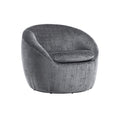 Fotoliu rotativ gri din poliester Alpine