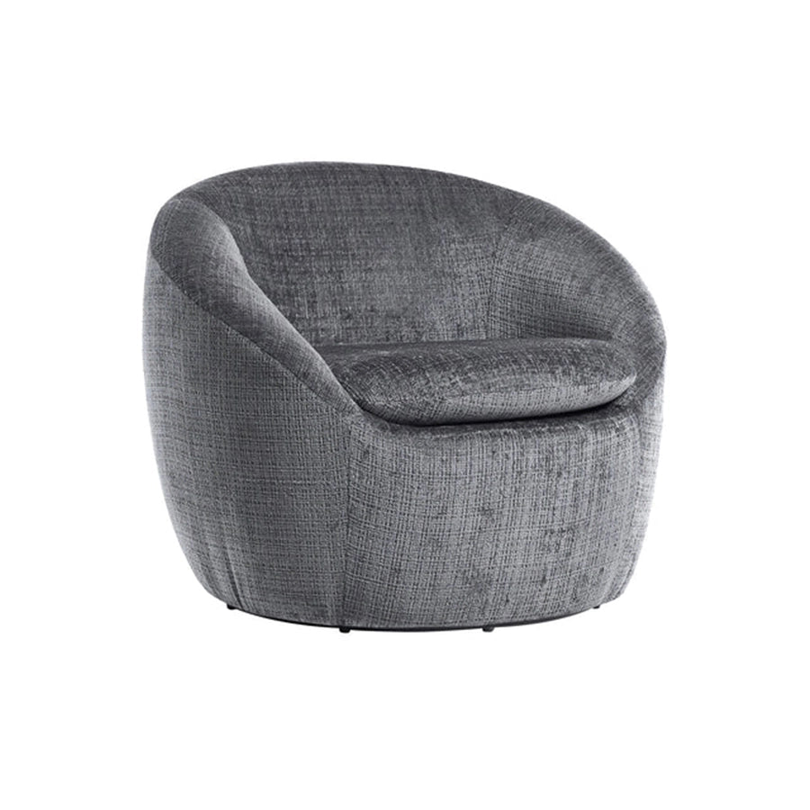 Fotoliu rotativ gri din poliester Alpine