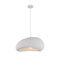 Lustra alba cu aspect de piatra 50 cm Vaduz