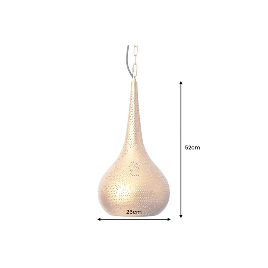 Lustra aurie din fier 50 cm Orient Living