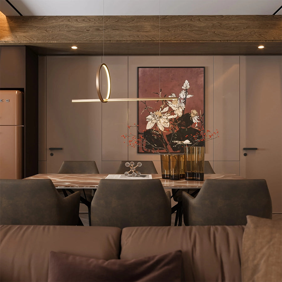 Lustra gold din inox Lausanne