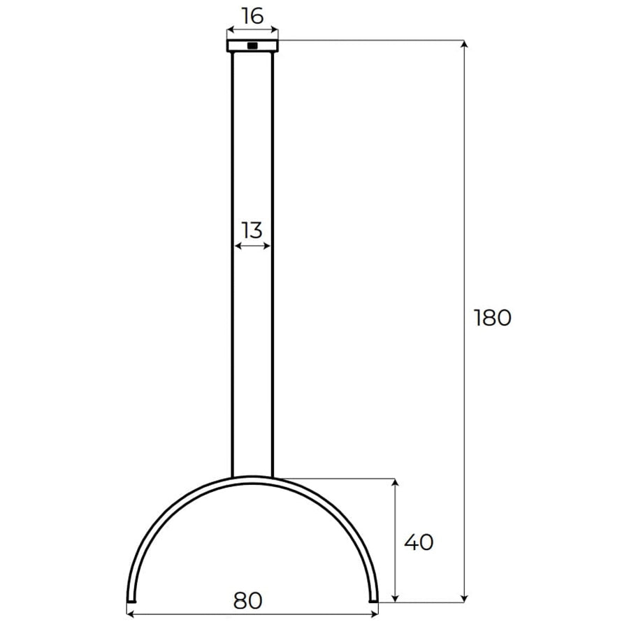 Lustra gold din metal Arc Maxlight