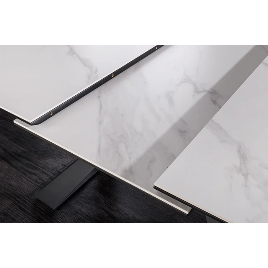 Masa dining alba extensibila 180-230 cm Concord