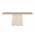 Masa dining bej cu blat ceramic 180 cm Fermo