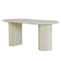 Masa dining crem din MDF 180 cm Motala - imagine 8