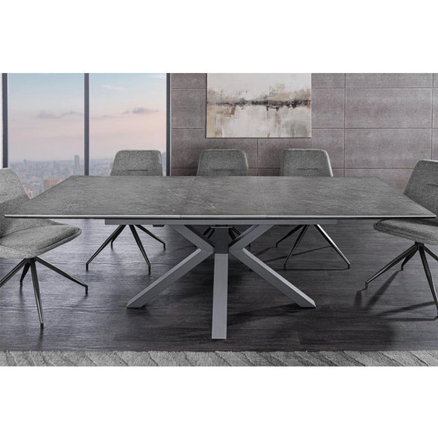 Masa dining gri extensibila 160-200 cm Eternity