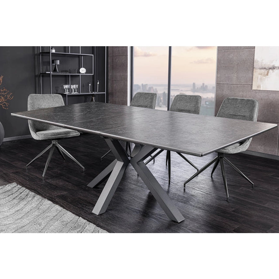 Masa dining gri extensibila 160-200 cm Eternity