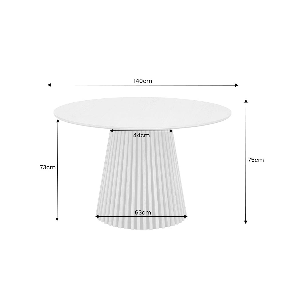 Masa dining maro inchis 140 cm Valhalla Invicta Interior