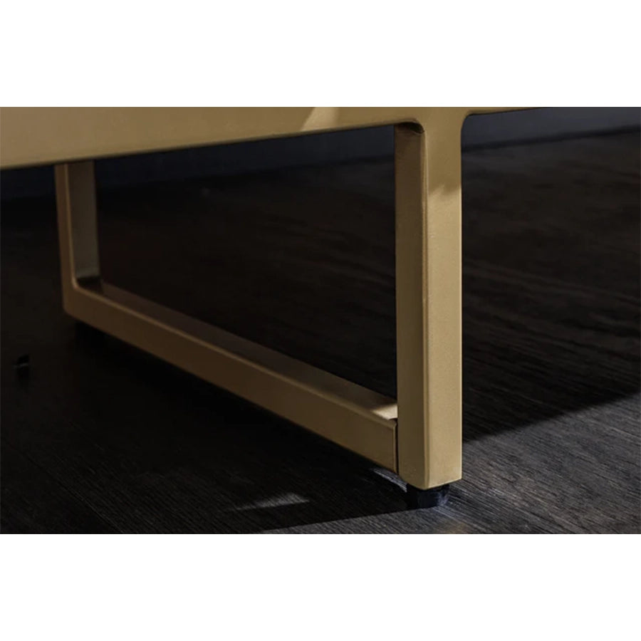 Masa cafea din lemn si marmura 110 cm Gatsby, cu picioare elegante, ideală pentru orice interior modern.