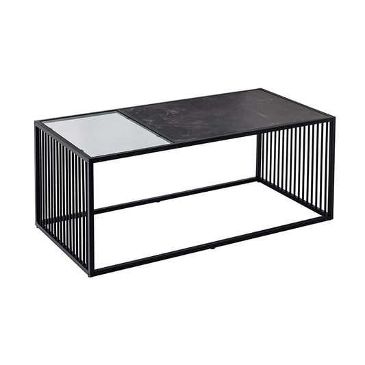 Masa cafea neagra Architecture 100 cm Invicta Interior
