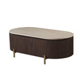 Masa cafea ovala maro din MDF 130 cm Royal
