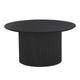 Masa cafea rotunda neagra din MDF 80 cm Tornio