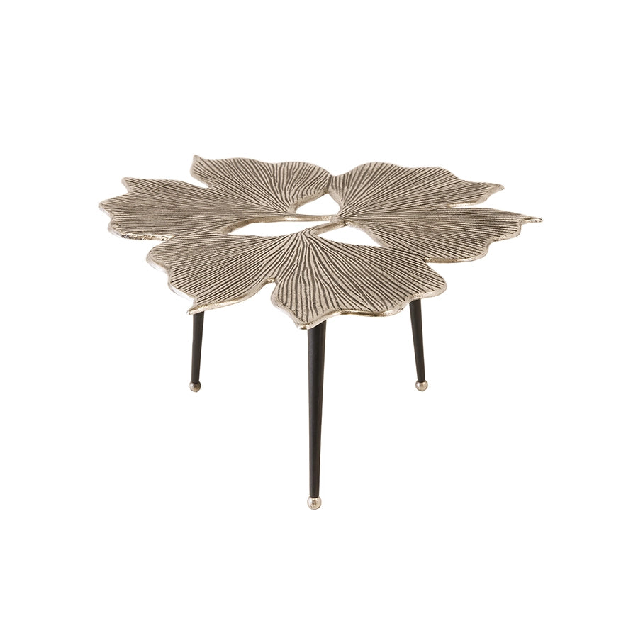 Masa cafea silver din aluminiu 75 Ginko Leafs