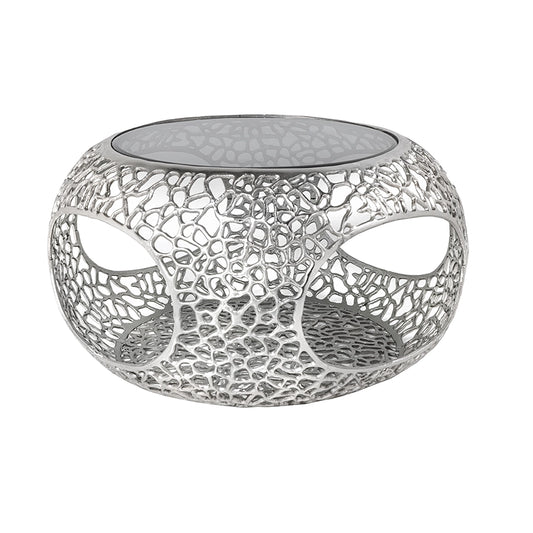 Masa cafea silver din aluminiu Spin 40 Poetic