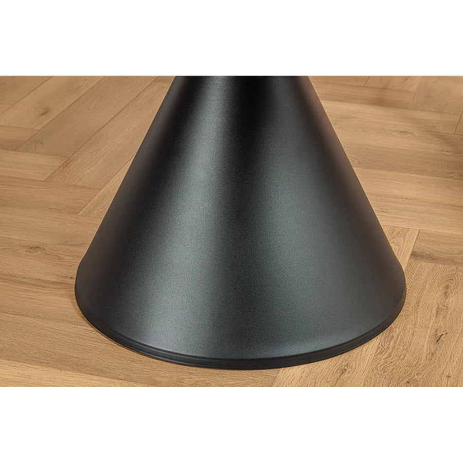 Masa dining alba din ceramica 135 cm Signature