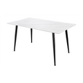 Masa dining alba din ceramica 140 cm Milano