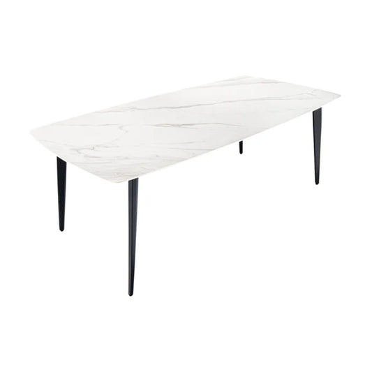 Masa dining alba din ceramica 180 cm Milano