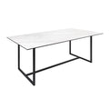 Masa dining alba din ceramica 200 cm Symbiose