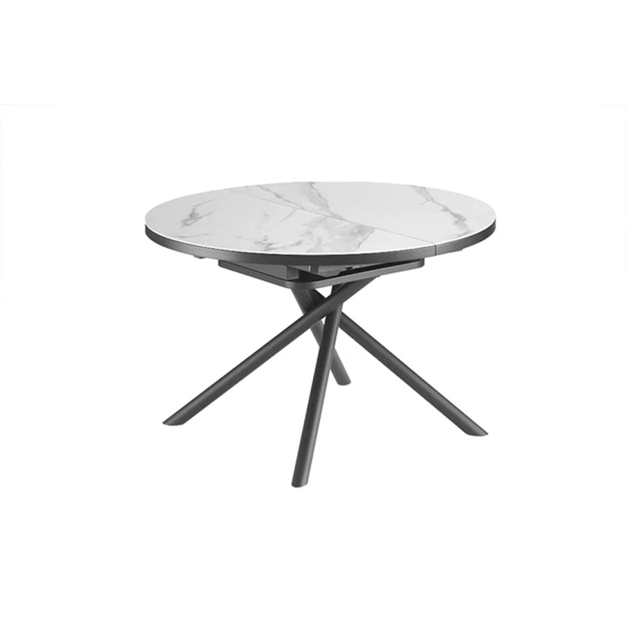 Masa dining alba extensibila 120-160 cm Mikado