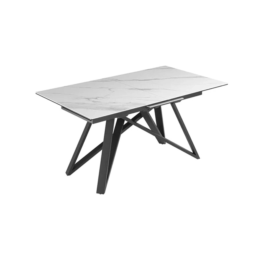 Masa dining alba extensibila 160-200 cm Atlas
