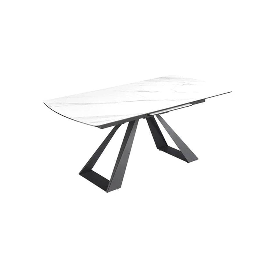 Masa dining alba extensibila 180-230 cm Concord