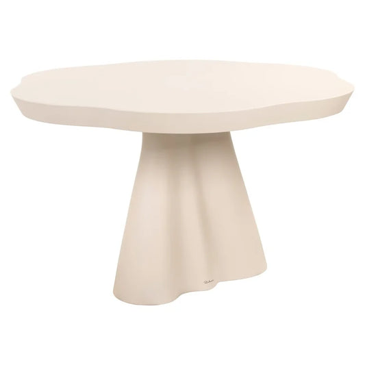 Masa dining bej din beton 140 cm Urban Bloom