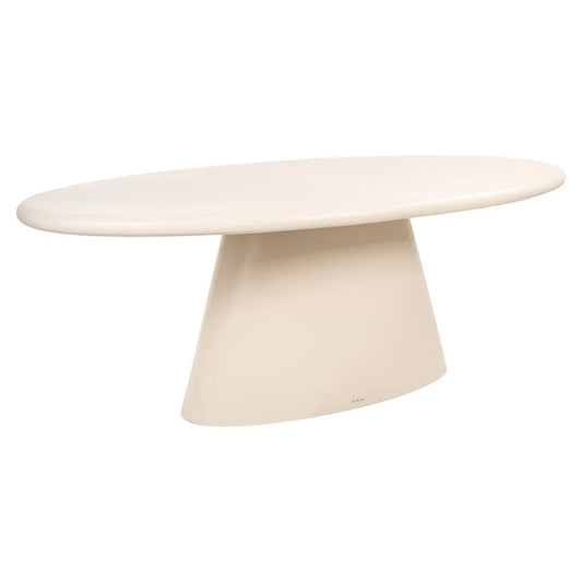 Masa dining bej din beton 220 cm Urban Bloom