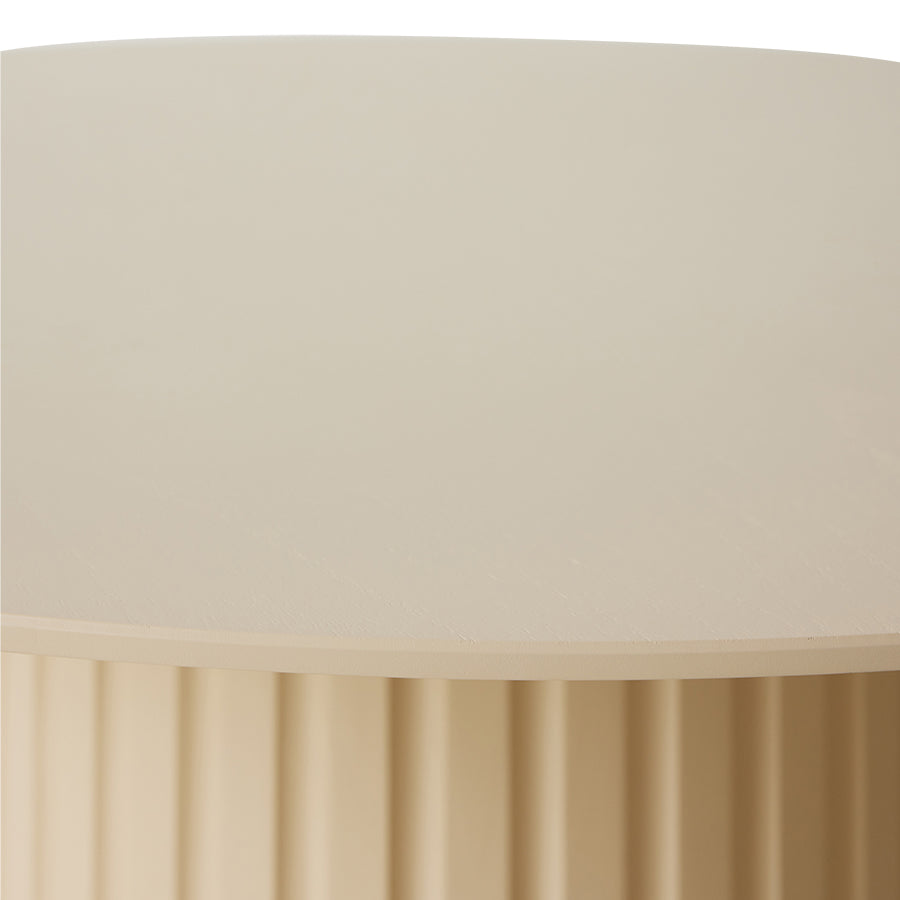 Masa dining crem rotunda Pillar HKLiving